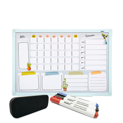 Quadro Decorativo Planner Vasos